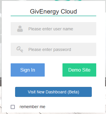 GivEnergy Login